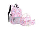 गुलाबी यूनिकॉर्न 3pcs हल्के स्कूल बैकपैक लड़कियों के लिए बैकपैक बच्चों स्कूल बैग