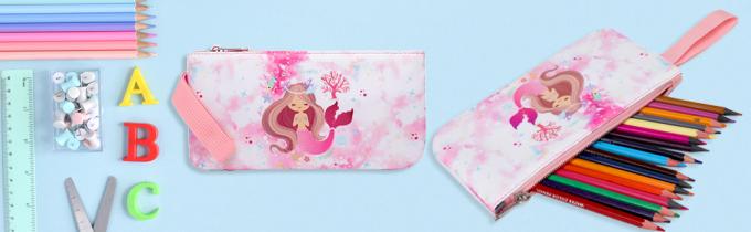 पॉलिएस्टर बच्चे स्कूल बैग मत्स्यांगना स्कूल बैग तीन टुकड़े सेट 3